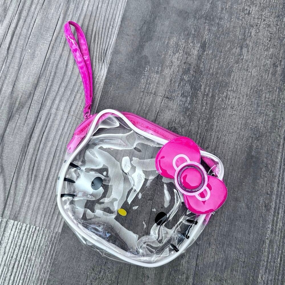 sanrio hello kitty clear coin bag purse